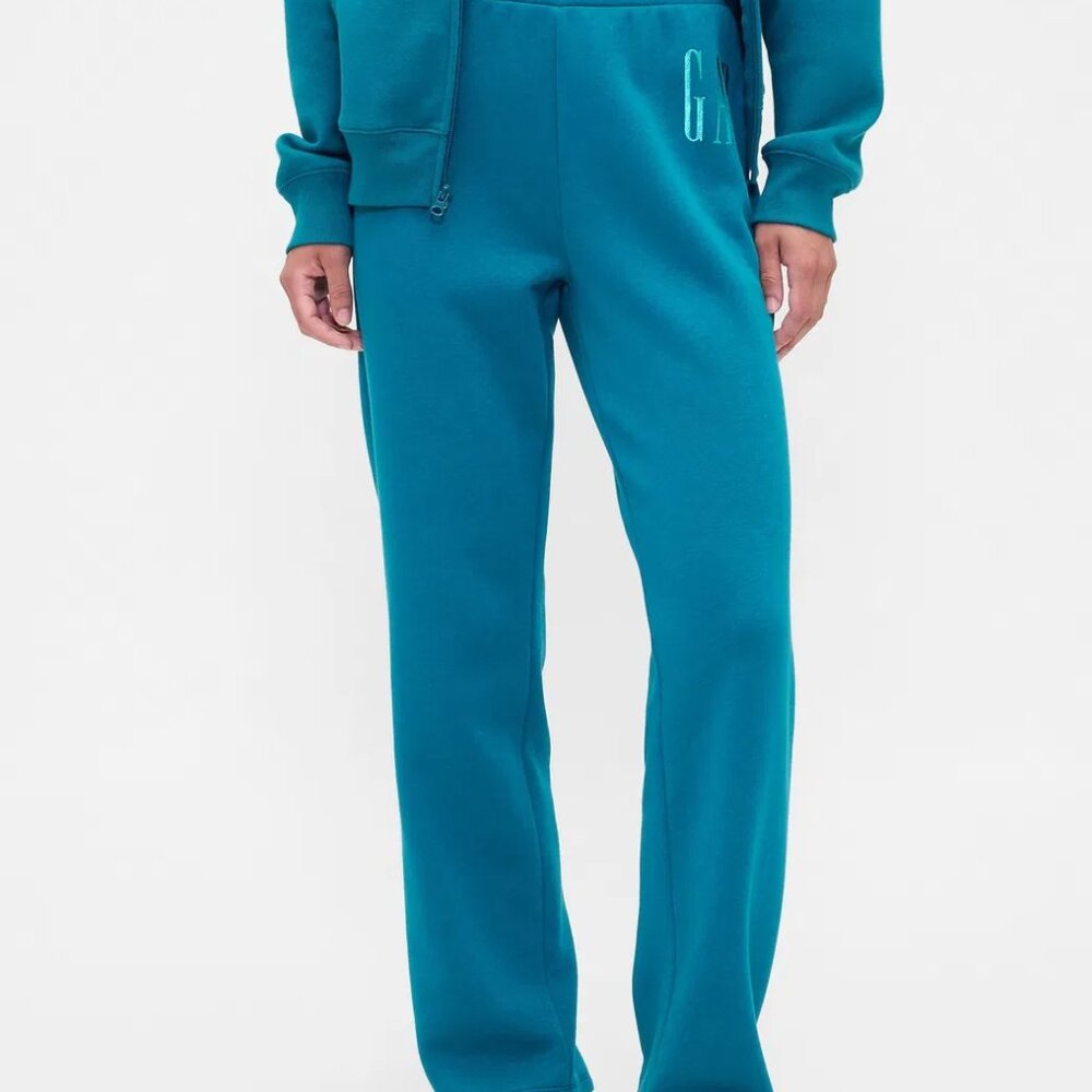 Gap Logo Deep Teal Women's Pull-On Slim Sweatpants/NWT/L